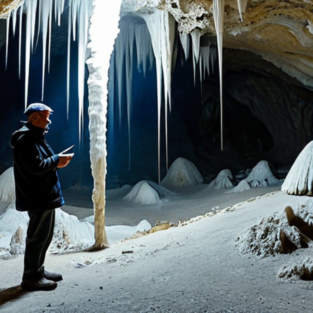 **

"A professional geologist, fully clothed in appropriate outdoor attire, examining stalactites and stalagmites inside Pellumbas Cave in Albania. Safe for work, perfect anatomy, natural proportions, appropriate content, family-friendly, modest clothing, high-quality photography, realistic lighting."

**