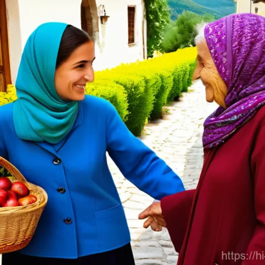알바니아어 인사말 - **Prompt 1: A Warm Albanian Greeting**
    A picturesque scene in a sun-drenched Albanian village sq...